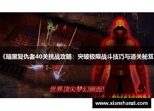 《暗黑复仇者40关挑战攻略：突破极限战斗技巧与通关秘笈》